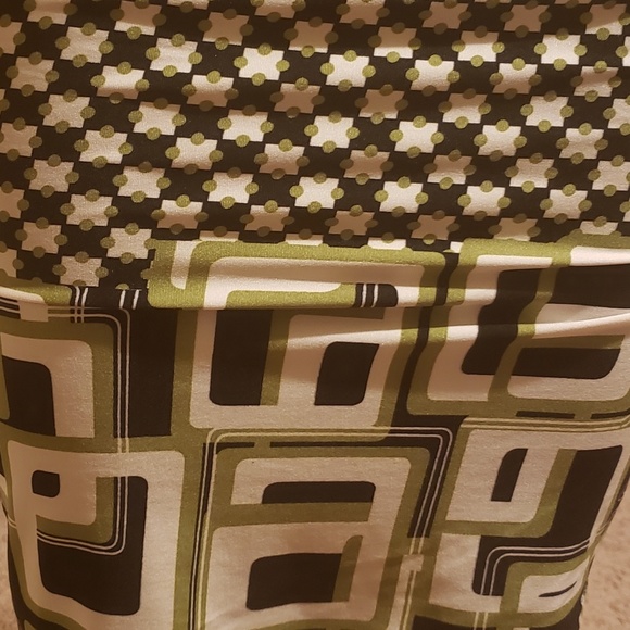 Lime, black and white print dress - Picture 2 of 2